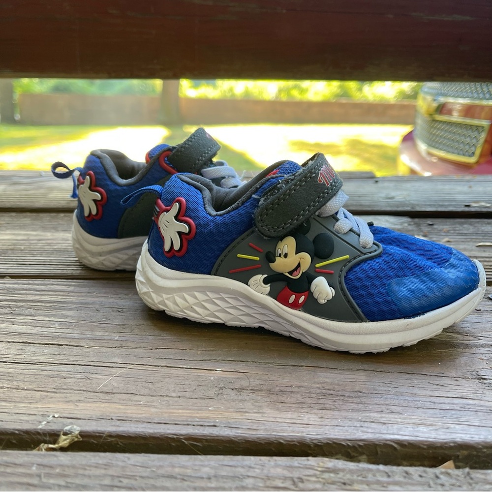 Disney Mickey Mouse Kids Sneakers - Blue and Gray